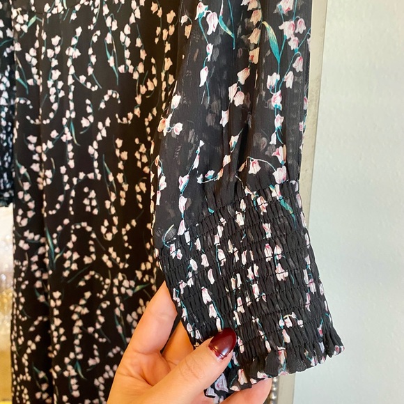 Long Sleeve Floral Midi Dress - Picture 3 of 5